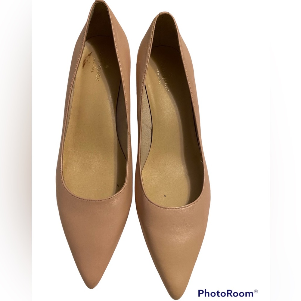 Kate Spade ♠️ Nude Kitten Heels